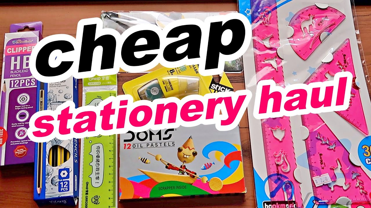 Shopping Haul in Qatar CHEAP Stationery School Supplies 1 YouTube