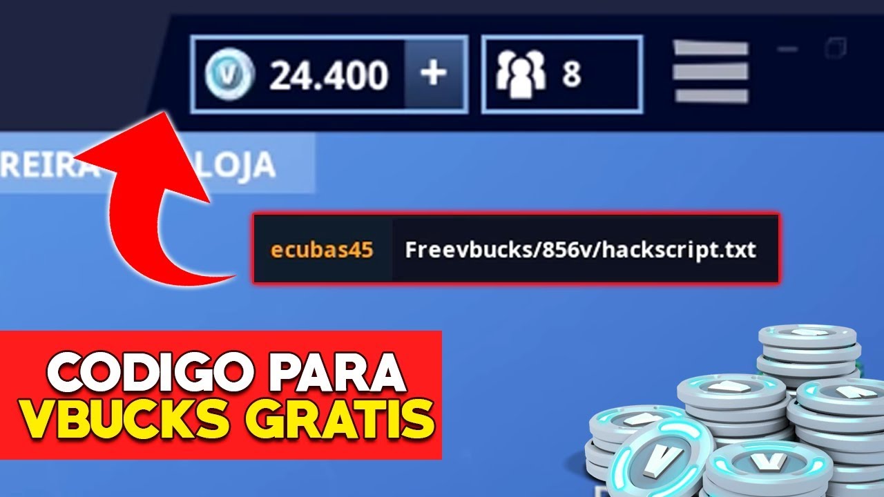 CÓDIGO PARA GANHAR V-BUCKS GRÁTIS NO FORTNITE BATTLE ... - 1280 x 720 jpeg 102kB