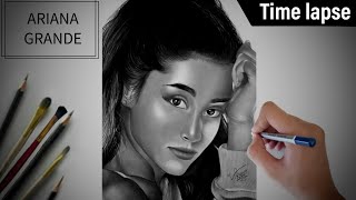 how to draw ariana grande | ariana grande pencil sketch |  timelapse video |