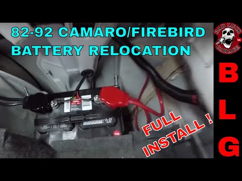 82-92 3RD GEN CAMARO / FIREBIRD BATTERY RELOCATION