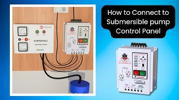 Submersible pump automatic water level controller connection with panel