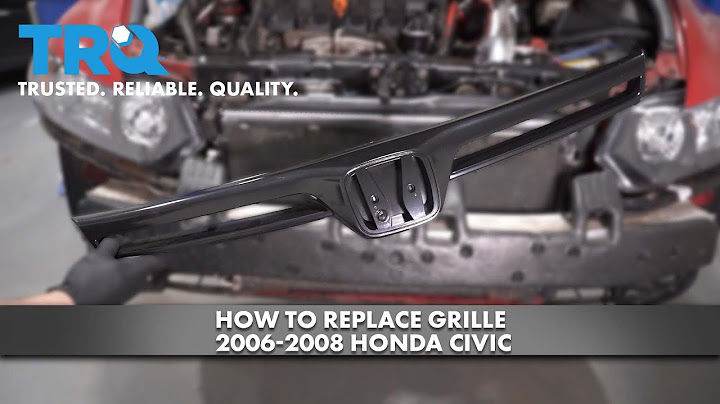 2007 honda civic front grill replacement