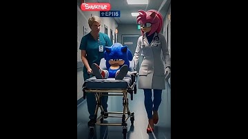 Sonic’s Car Crash! Can Amy Save Him in Time? 🚑💔 #sonic #shorts