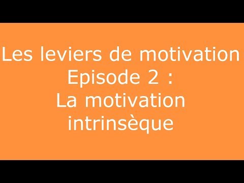 Vidéo: Comment cultiver la motivation intrinsèque ?