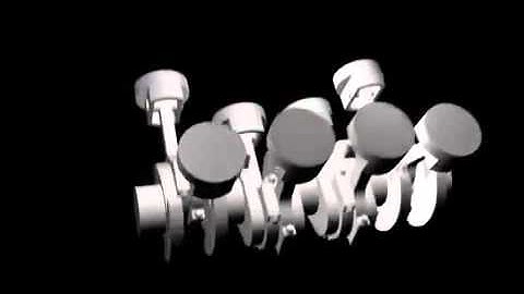 V8 engine animation