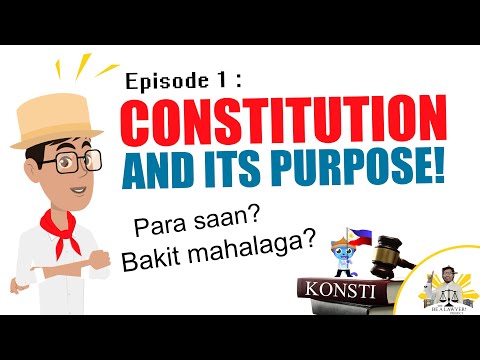 What is Constitution? | Ano Ang Konstitusyon? | Constitution Defined | Filipino English Video |