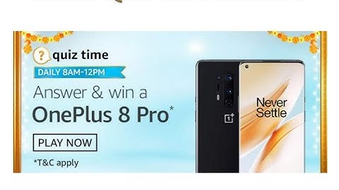 Amazon daily quiz answers 13th October Tuesday