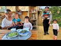 Single mother mothers love for her children grandpa makes delicious food  ly phuc binh