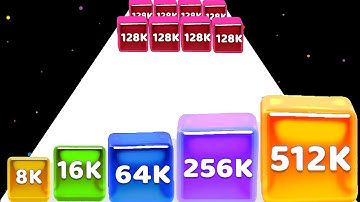 Jelly Cube 2048 Puzzle game: Merge Blob 2048 + ASMR Gameplay ⭐ Merge Simulator Battles ( Part - 02 )