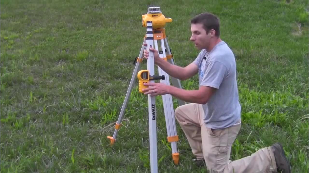How to Use Rotary Laser Level Video ? YouTube