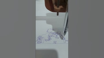 cartoon drawing using CNC plotter