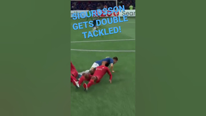 Sigurdsson Gets Double Tackled! 😱 #shorts #fifa22