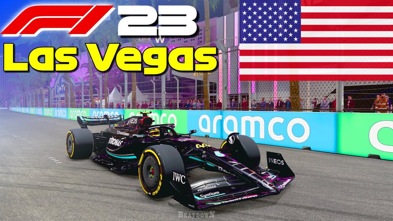 F1 23 - 100% Race Las Vegas in Hamiltons Mercedes