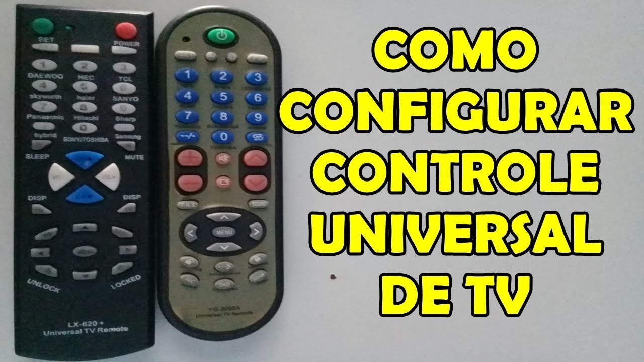 COMO CONFIGURAR CONTROLE UNIVERSAL NA TV