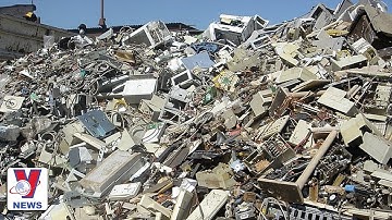 Bãi rác thải điện tử vô tư chất đống nhiều năm tại Vĩnh Phúc | Tin tức | VNEWS