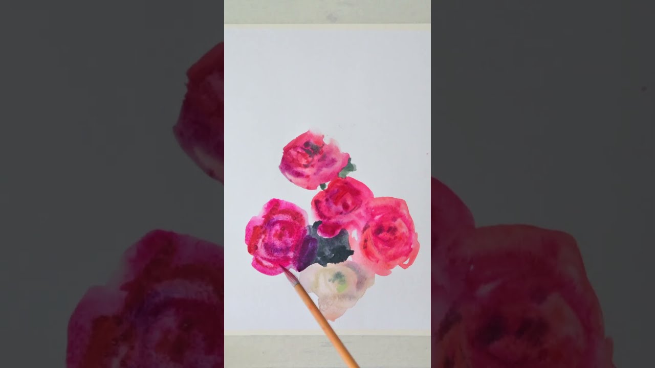 Watercolor Tutorial How To Paint Flowers Dailyart Sketch Loose Peonyflower