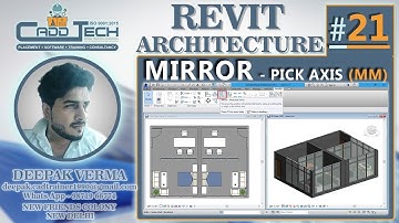 #21 | Mirror - Pick Axis in Revit Architecture [Deepak verma]