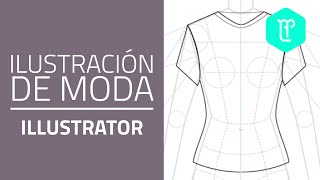 Cómo DIBUJAR UNA CAMISETA BÁSICA en Adobe Illustrator: [Utilizando la pluma] screenshot 2
