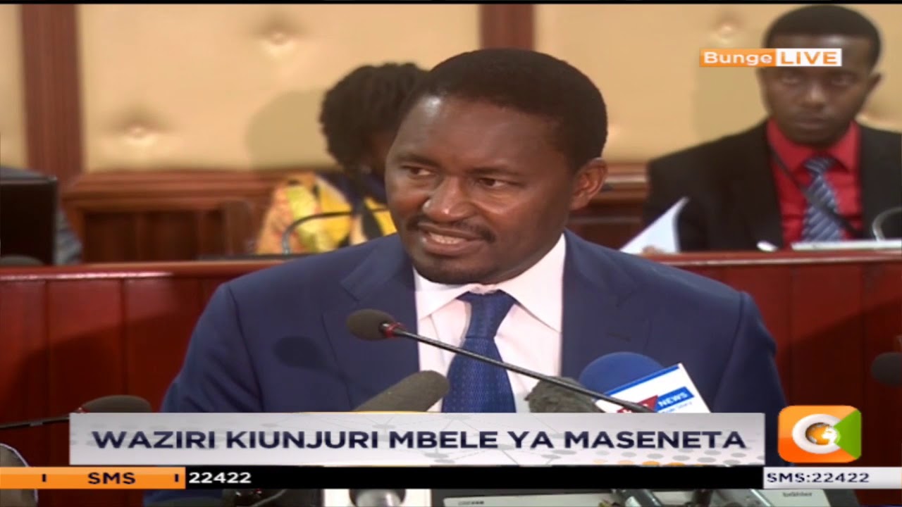Waziri Kiunjuri mbele ya maseneta, ambapo ahojiwa kuhusu utata wa mahindi