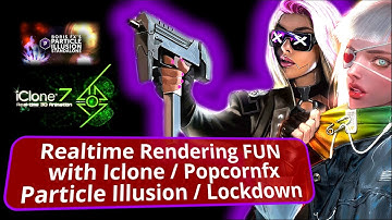 Fun 3D STUFF animation 😮 Iclone / Free Particle Illusion / Popcornfx / LOCKDOWN / Character Creator