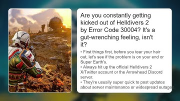 What Is Helldivers 2 Error Code 30004 Fix – Network Timeout