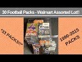 WALMART 30 Assorted Football Pack Lot For Under $22!!! (33 Packs!!)