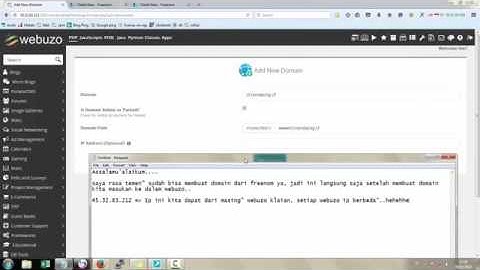 add domain di webuzo