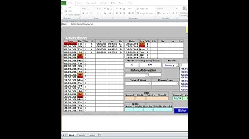 Creating time recording program in Excel VBA   vvv