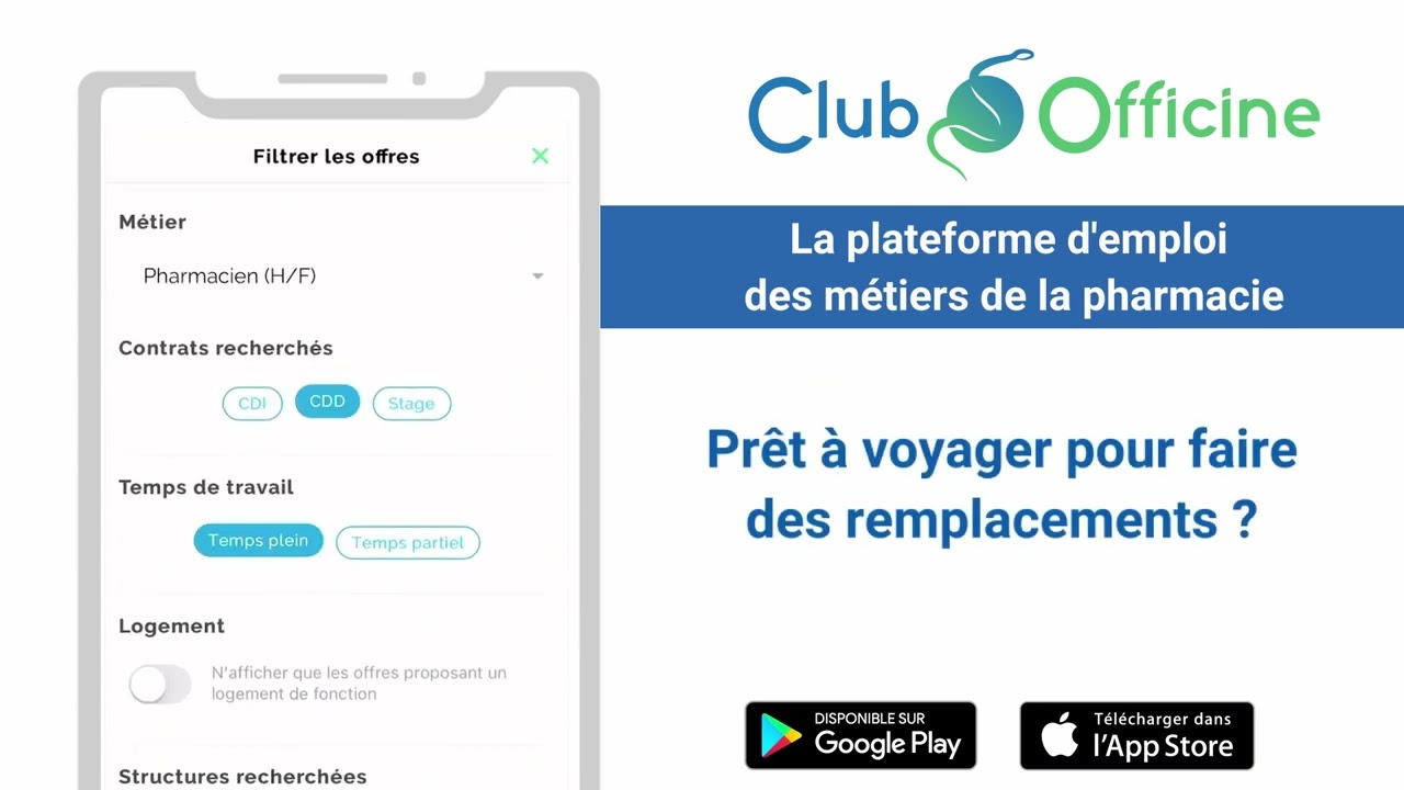 Club Officine Emploi pharmacie – Apps no Google Play