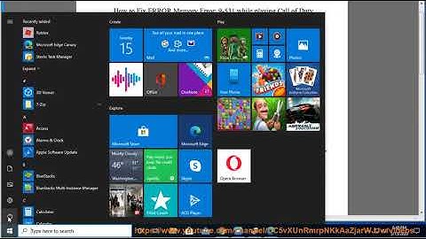 Fix ERROR Memory Error: 9-531 while playing Call of Duty Warzone