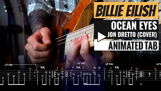 Billie Eilish Ocean Eyes Guitar Tab - Tutorial Lesson - How to Play