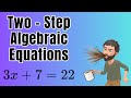 Solving Two Step Algebraic Equations: Step By Step Guide