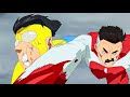 Invincible 1x08  Omni Man vs his son Mark  Scene with Fighter aircraft