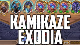 The Ultimate Kamikaze Exodia! Hearthstone Battlegrounds