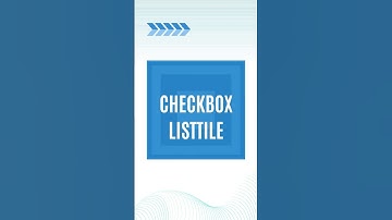 ✅ CheckboxListTile in Flutter – The Easy Way! 🚀