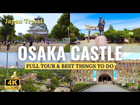 Inside Osaka Castle in Japan! Historic Landmark, Parks, Museums &amp; More! (4K Full Tour)
