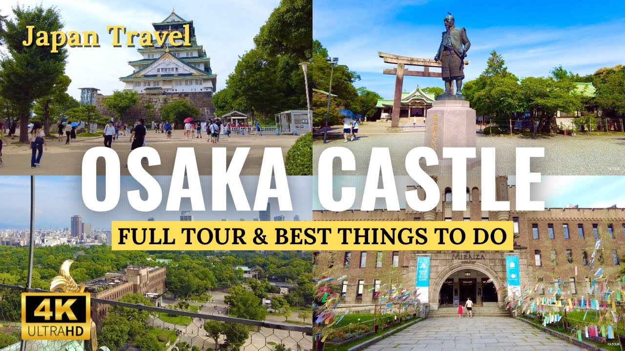 Inside Osaka Castle in Japan! Historic Landmark, Parks, Museums & More! (4K Full Tour)