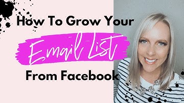 How To Build Your Email List From Facebook For Free