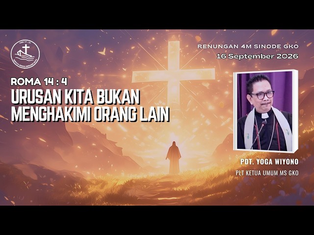 Renungan Harian 4M - Urusan Kita Bukan Menghakimi Orang Lain