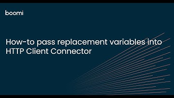How to Pass Replacement Variables into an HTTP Client Connector