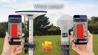 Comparison of GM SPIKE with GNSS RTK receiver. Area measurement. screenshot 1