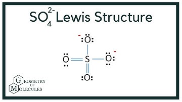 SO42- Lewis Structure ( Sulphate ion )