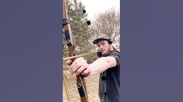 The basic basics of shooting a longbow.  #shorts