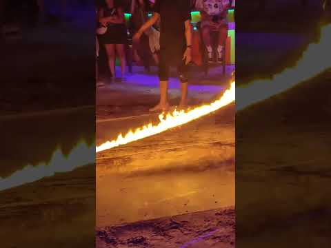 Phi Phi Islands Mesmerizing Fire Dancer Lights Up The Night With Epic Performance! #shorts