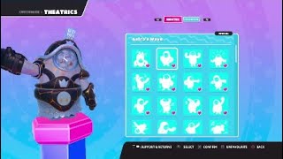 All Emotes with the Marble idol skin, Fall Guys