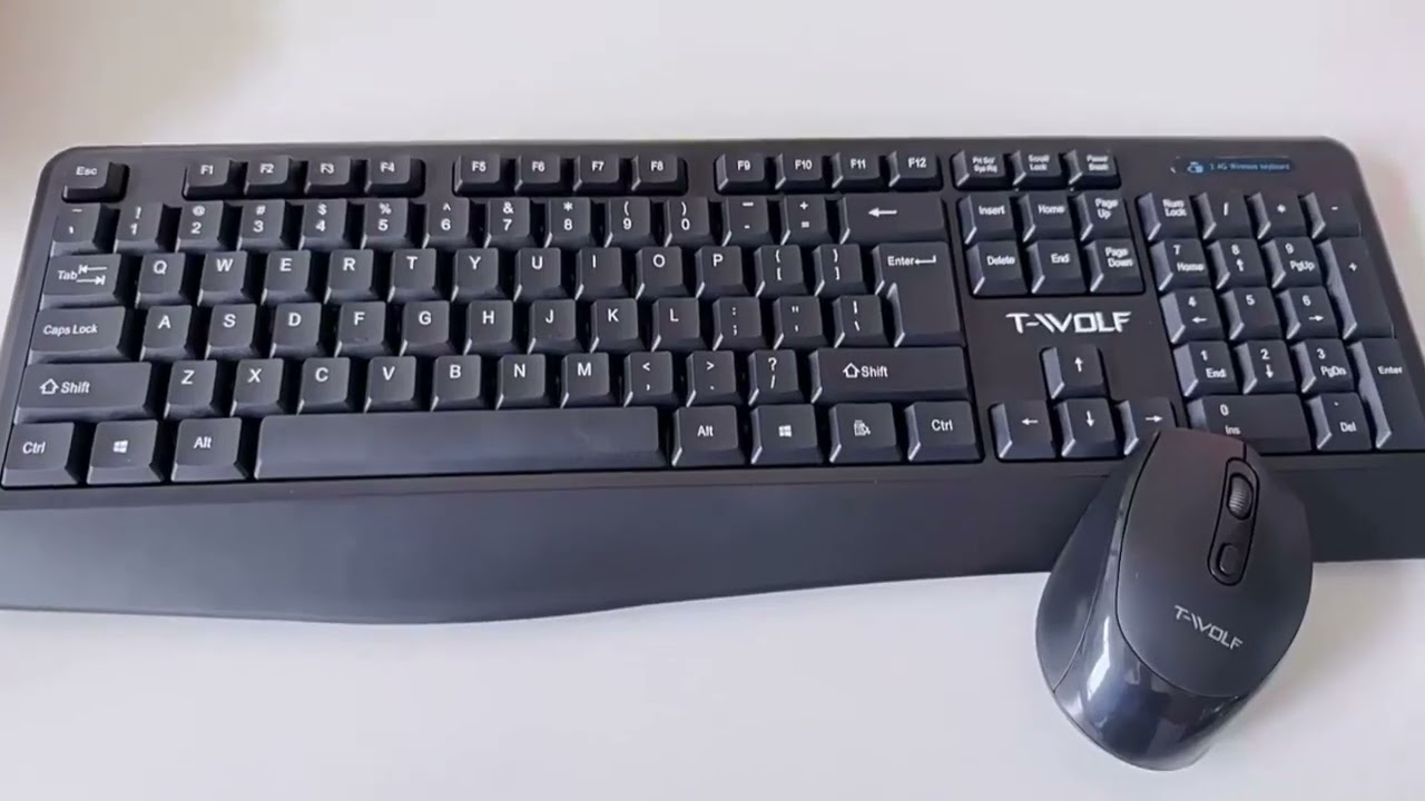 T-Wolf 2.4g Wireless Keyboard and Mouse Set Combo