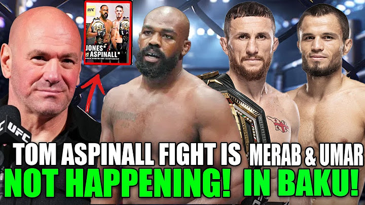 "Jon Jones SHUTS DOWN Tom Aspinall Fight! Merab & Umar Brawl at UFC Baku!"
