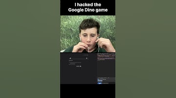 I hacked the google dino game! 😱 #dinogame #hacking