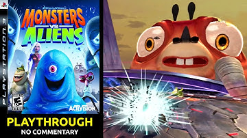 Monsters vs. Aliens (PS3) - Playthrough - (1080p, original console) - No Commentary