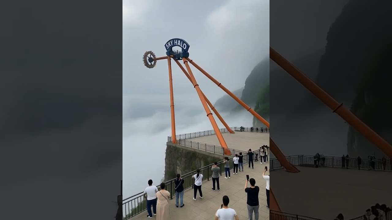 💥 Cliff Ride SNAPS — Tourists FLY Into Fog, Chaos Ensues 😰🌫️ 